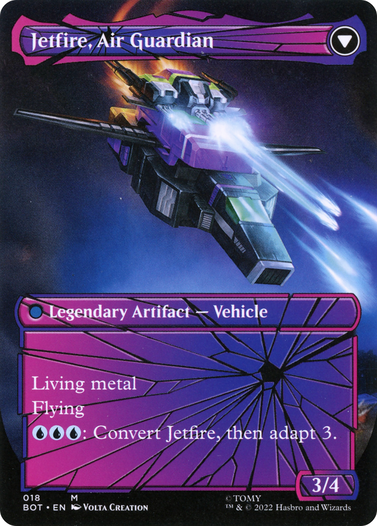 Jetfire, Ingenious Scientist (Shattered Glass) (BOT-018) - Transformers: (convertdfc, shatteredglass) (Borderless)