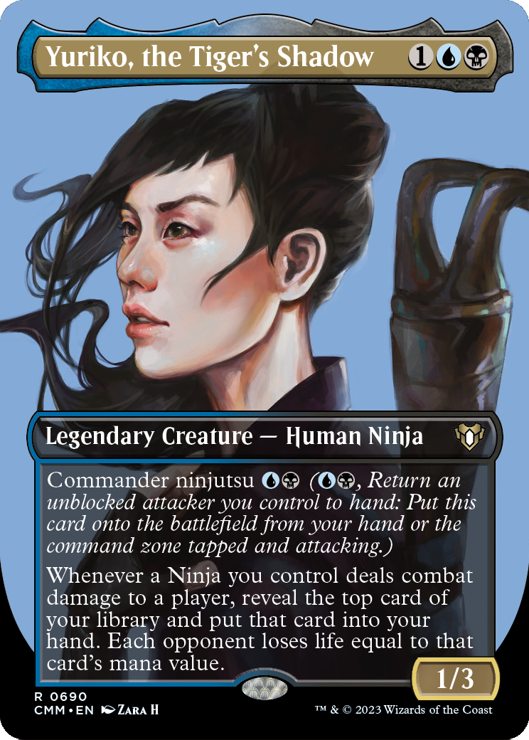 Yuriko, the Tiger's Shadow (Borderless) (CMM-690) - Commander Masters