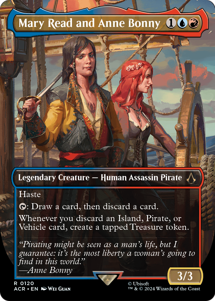 Mary Read and Anne Bonny (Borderless) (ACR-120) - Assassin's Creed Foil