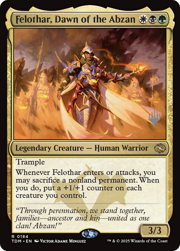 Felothar, Dawn of the Abzan (PPTDM-184) - Promo Pack: Tarkir: Dragonstorm