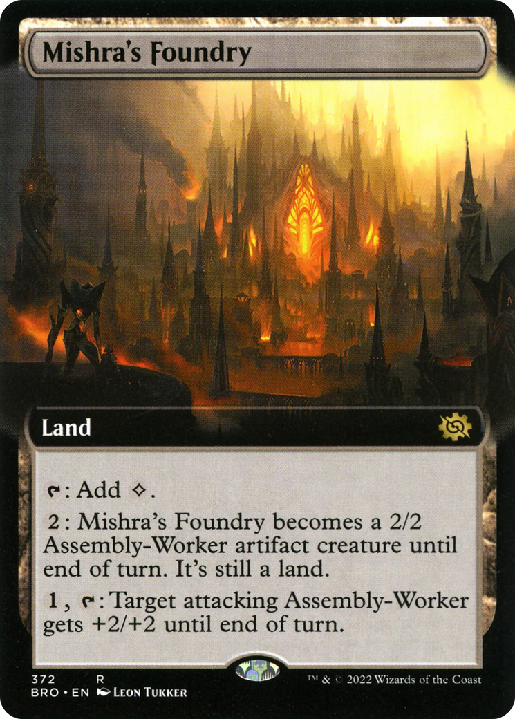 Mishra's Foundry (Extended Art) (BRO-372) - The Brothers' War: (Extended Art) Foil
