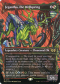 Jegantha, the Wellspring (Halo Foil) (MUL-174) - Multiverse Legends: (Showcase) (Borderless) Foil