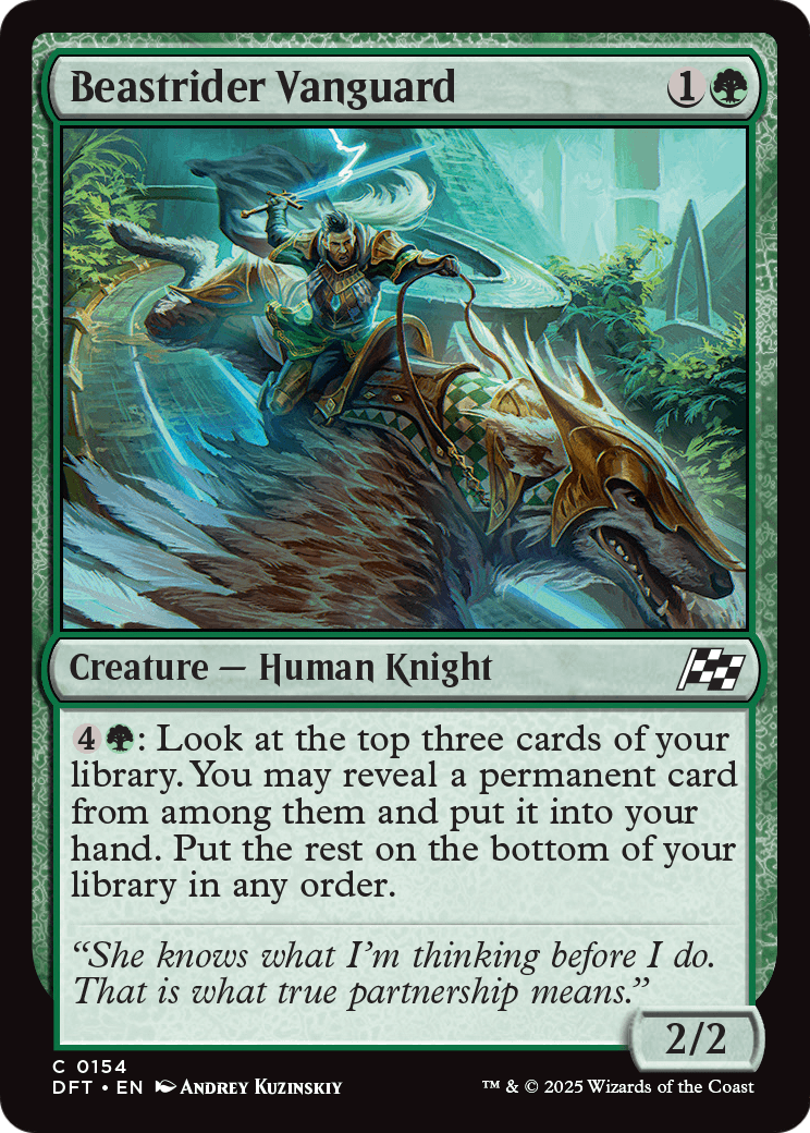 Beastrider Vanguard (DFT-154) - Aetherdrift Foil