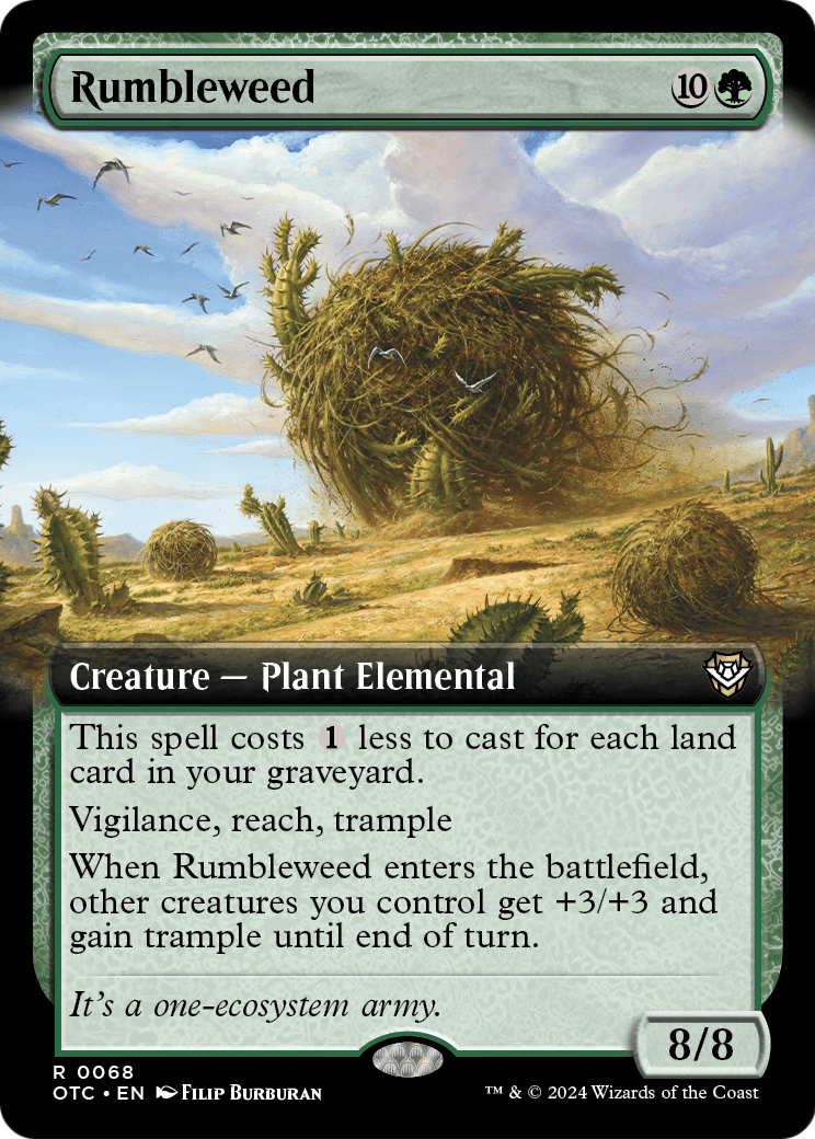 Rumbleweed (Extended Art) (OTC-068) - Outlaws of Thunder Junction Commander: (Extended Art)