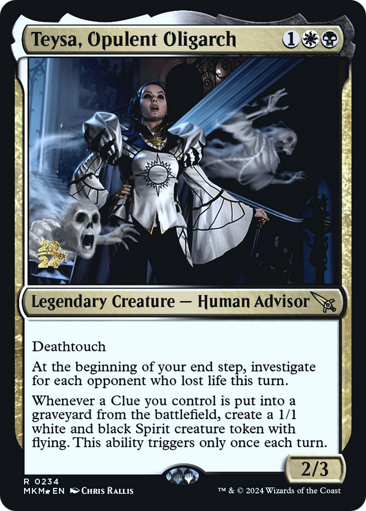 Teysa, Opulent Oligarch (PRE-234) - Murders at Karlov Manor Promos Foil