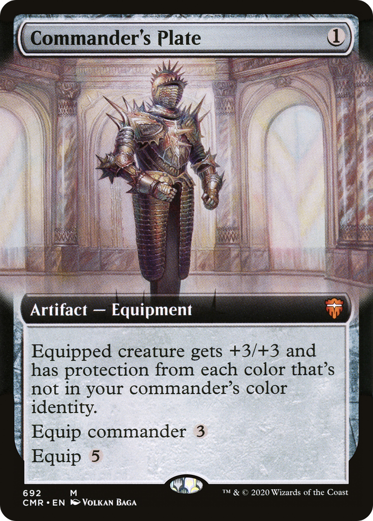 Commander's Plate (Extended Art) (CMR-692) - Commander Legends: (Extended Art)