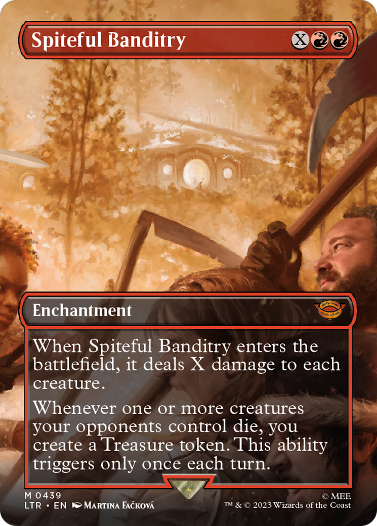 Spiteful Banditry (Borderless) (LTR-439) - The Lord of the Rings: Tales of Middle-earth Foil