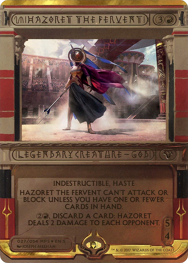 Hazoret the Fervent (MPS2-027) - Amonkhet Invocations (Borderless) Foil