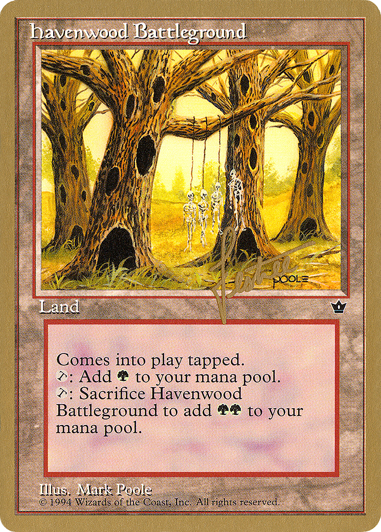 Havenwood Battleground - 1996 Bertrand Lestree (FEM) (WCD-) - Pro Tour Collector Set