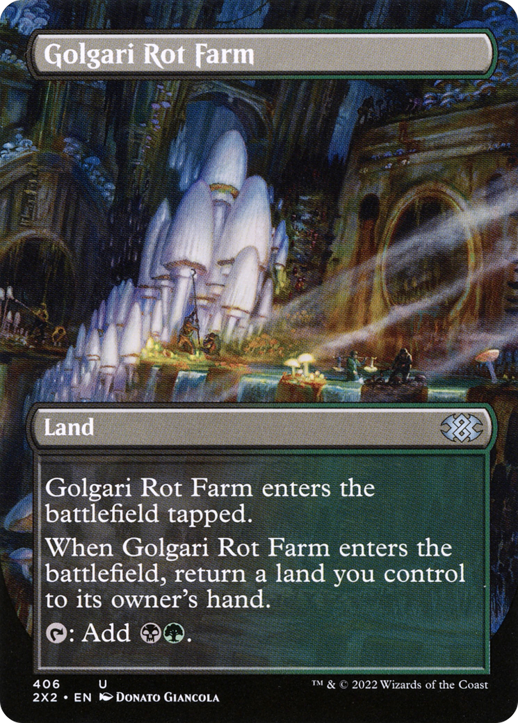 Golgari Rot Farm (Borderless) (2X2-406) - Double Masters 2022
