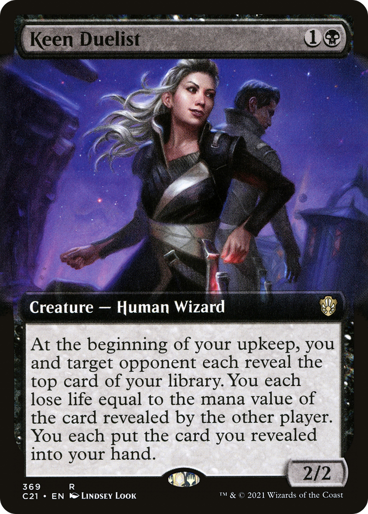 Keen Duelist (Extended Art) (C21-369) - Commander 2021: (Extended Art)