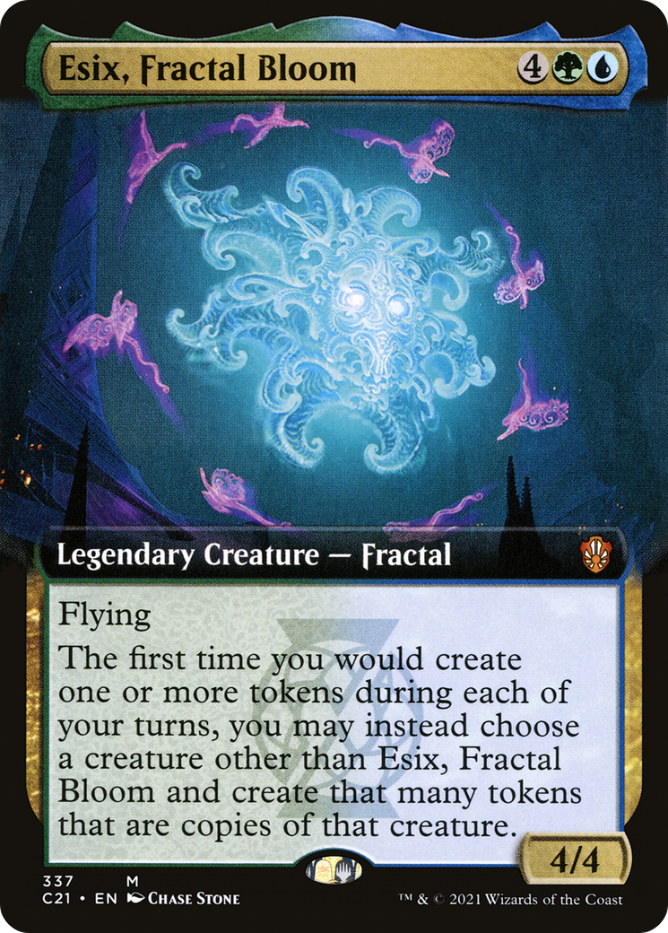 Esix, Fractal Bloom (Extended Art) (C21-337) - Commander 2021: (Extended Art)