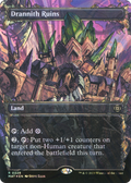 Drannith Ruins (Halo Foil) (MAT-228) - March of the Machine: The Aftermath: (Showcase) (Borderless) Foil