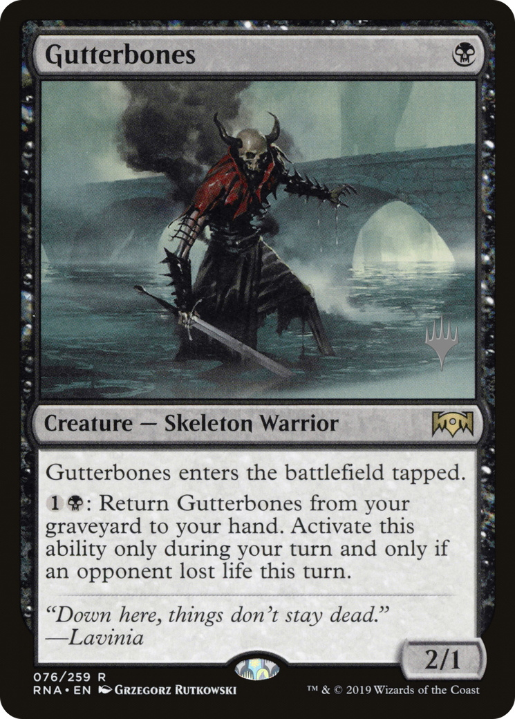 Gutterbones (PPM20-076) - Ravnica Allegiance Promos Foil