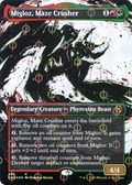 Migloz, Maze Crusher (Showcase) (Step-and-Compleat Foil) (ONE-470) - Phyrexia: All Will Be One: (Showcase) (Borderless) Foil