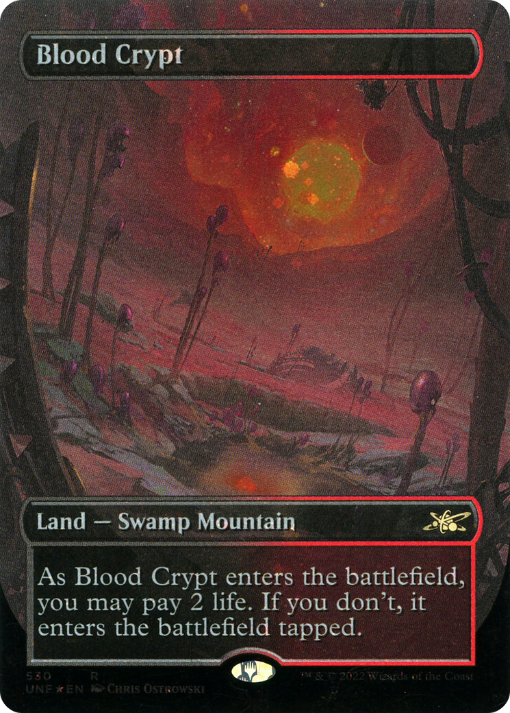Blood Crypt (Borderless) (Galaxy Foil) (UNF-530) - Unfinity Foil