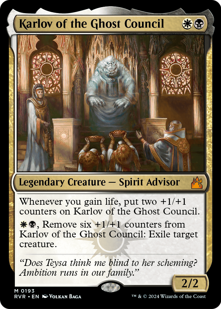 Karlov of the Ghost Council (RVR-193) - Ravnica Remastered