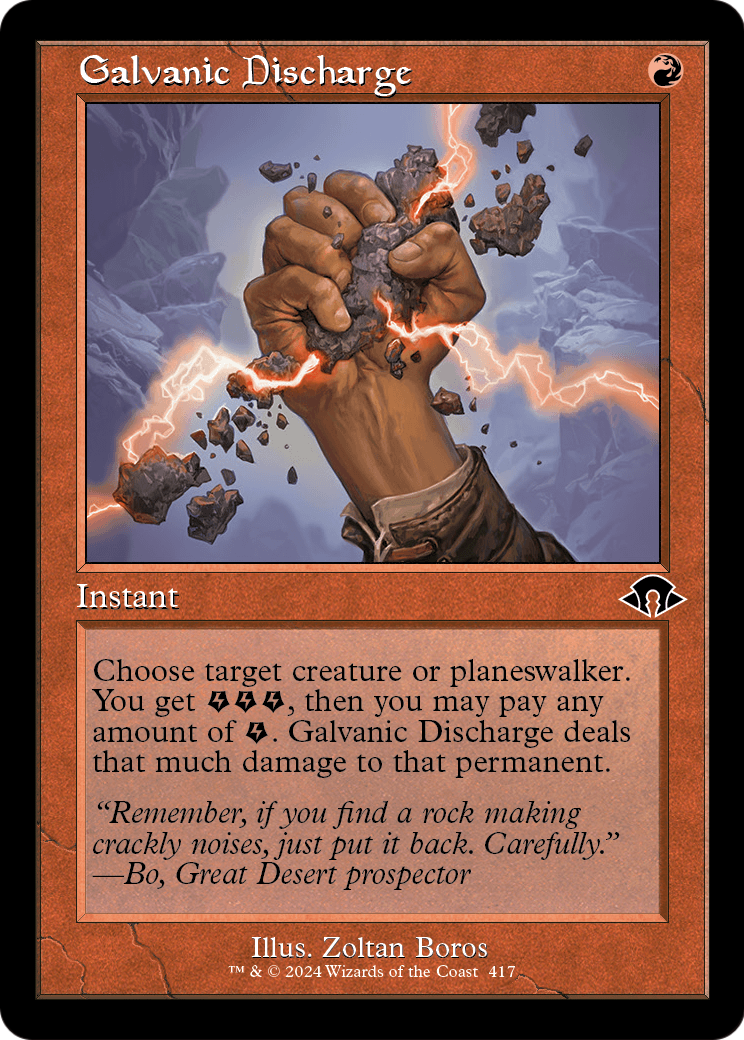 Galvanic Discharge (Retro Frame) (MH3-417) - Modern Horizons 3 Foil