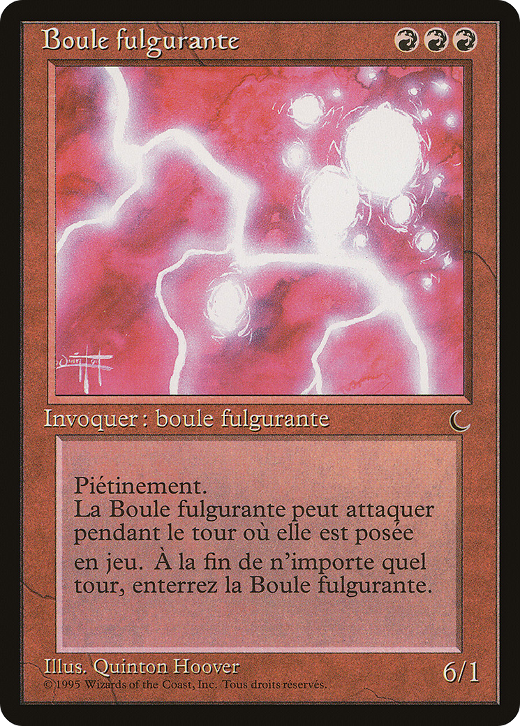 Ball Lightning (French) - "Boule fulgurante" (REN-) - Renaissance