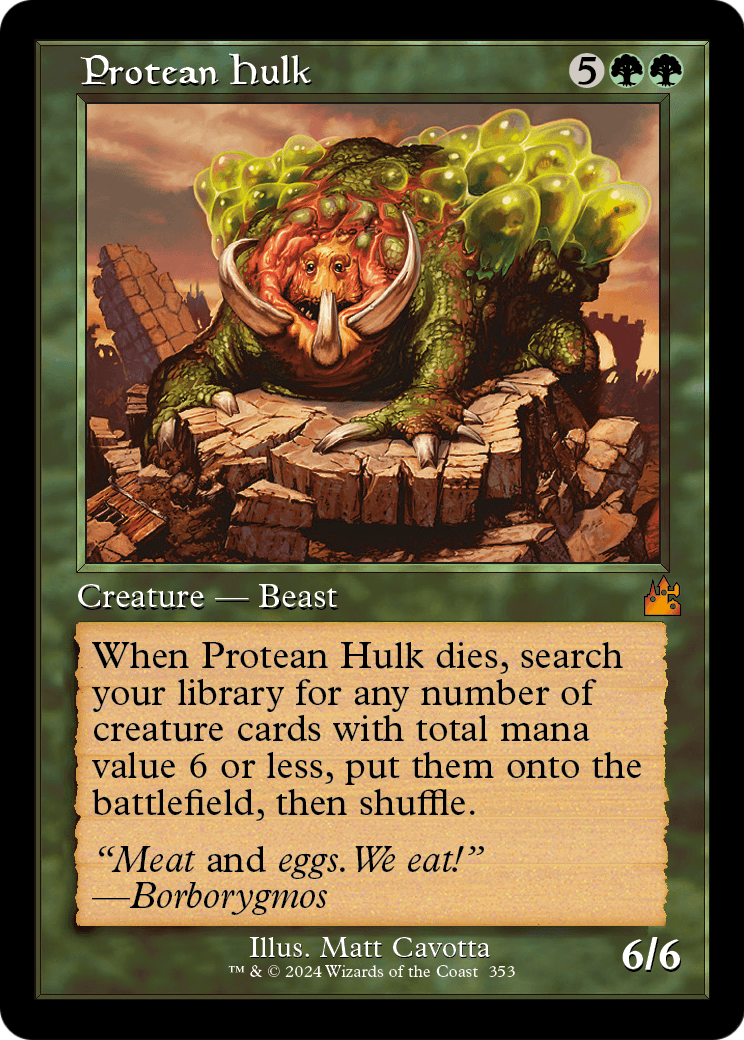 Protean Hulk (Retro Frame) (RVR-353) - Ravnica Remastered