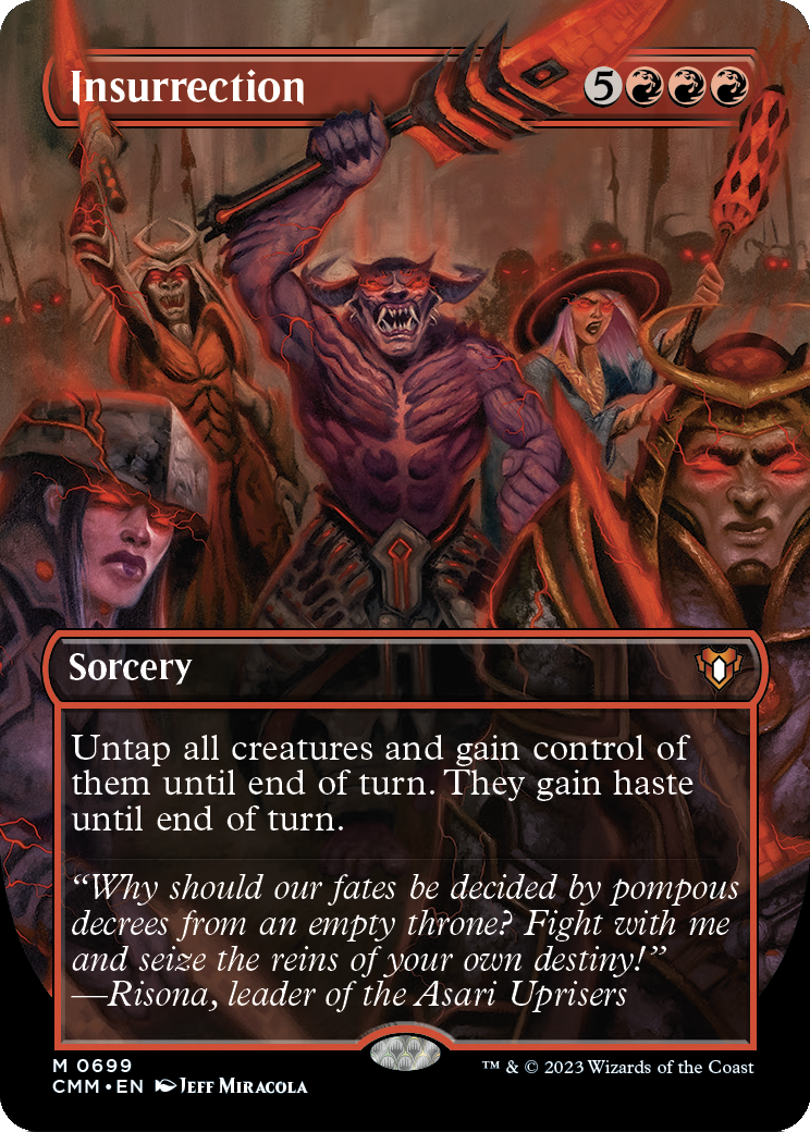 Insurrection (Borderless) (CMM-699) - Commander Masters