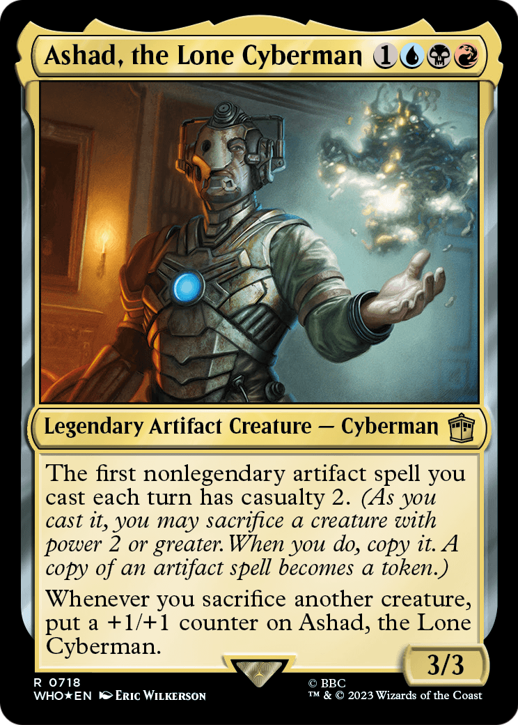 Ashad, the Lone Cyberman (Surge Foil) (WHO-718) - Doctor Who Foil