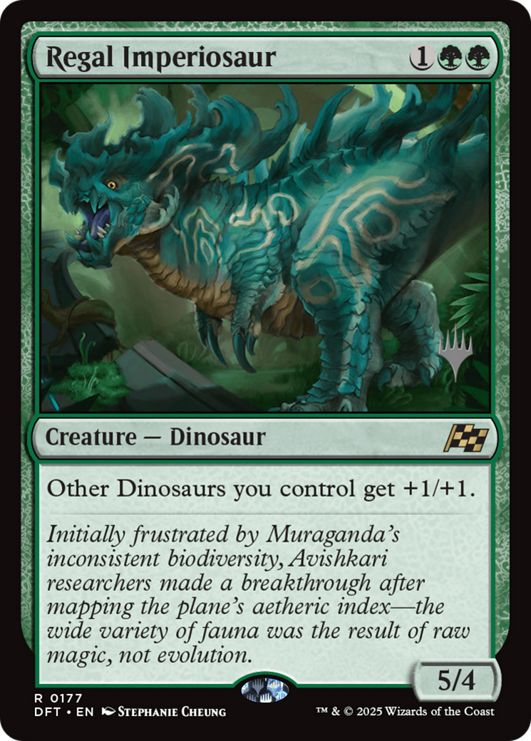 Regal Imperiosaur (PPDFT-177) - Promo Pack: Aetherdrift Foil