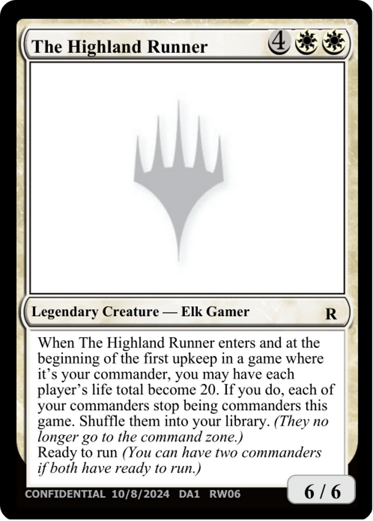 The Highland Runner (UNK-RW06B) - Unknown Event