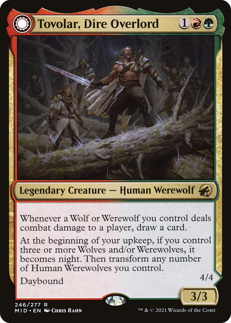 Tovolar, Dire Overlord (MID-246) - Innistrad: Midnight Hunt: (Double Faced Transform) Foil