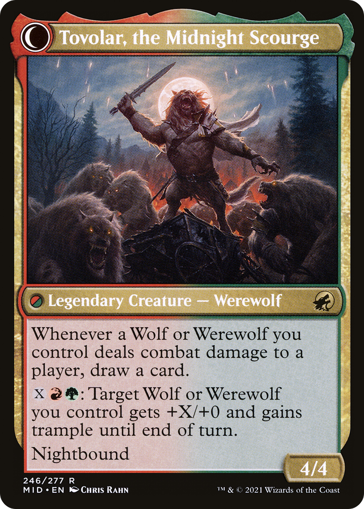 Tovolar, Dire Overlord (MID-246) - Innistrad: Midnight Hunt: (Double Faced Transform) Foil