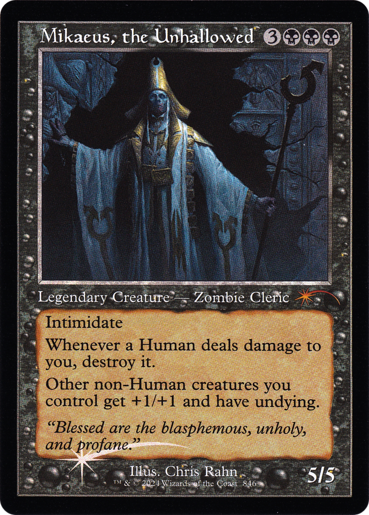 Mikaeus, the Unhallowed (Retro Frame) (SLD-846) - Secret Lair Drop Foil