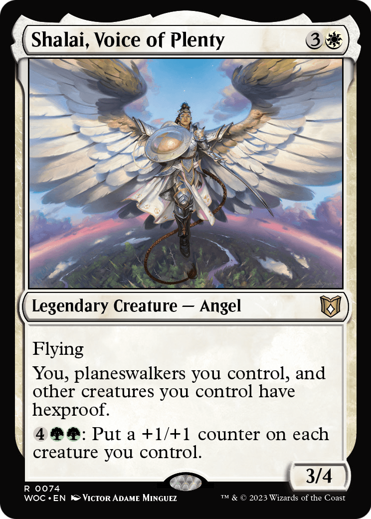 Shalai, Voice of Plenty (WOC-074) - Wilds of Eldraine Commander