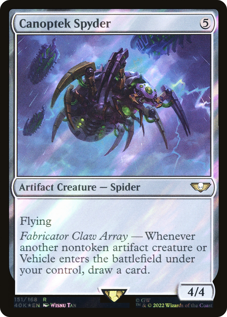 Canoptek Spyder (Surge Foil) (40K-151) - Warhammer 40,000 Commander Foil