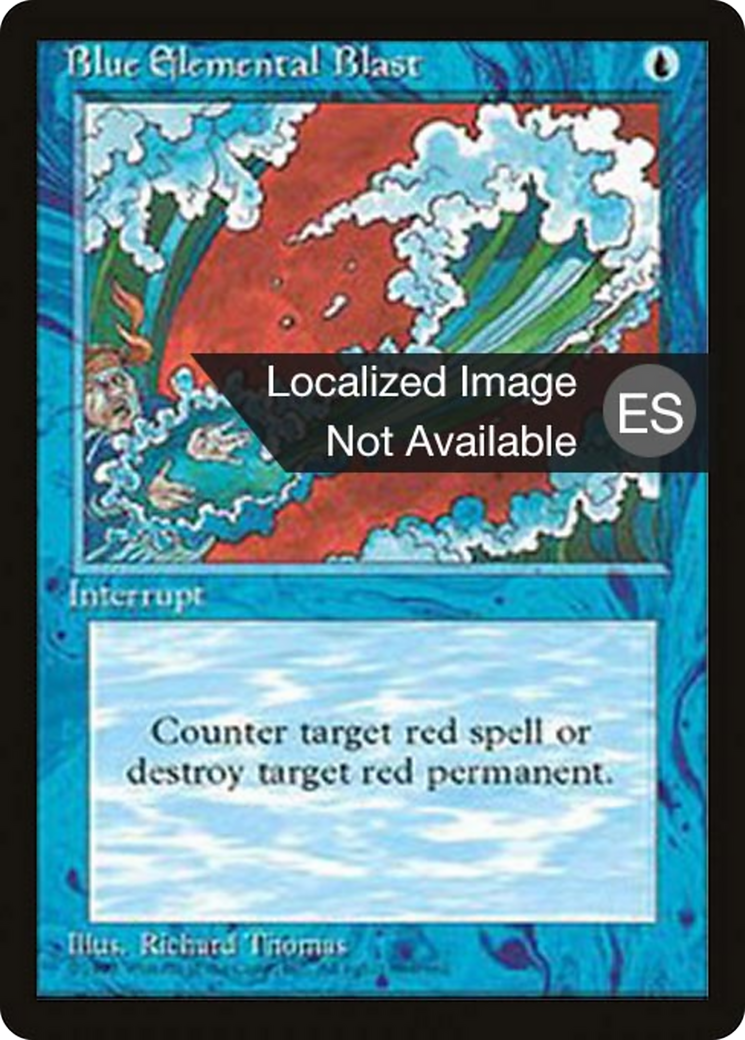 Blue Elemental Blast (4BB-) - Fourth Edition Foreign Black Border