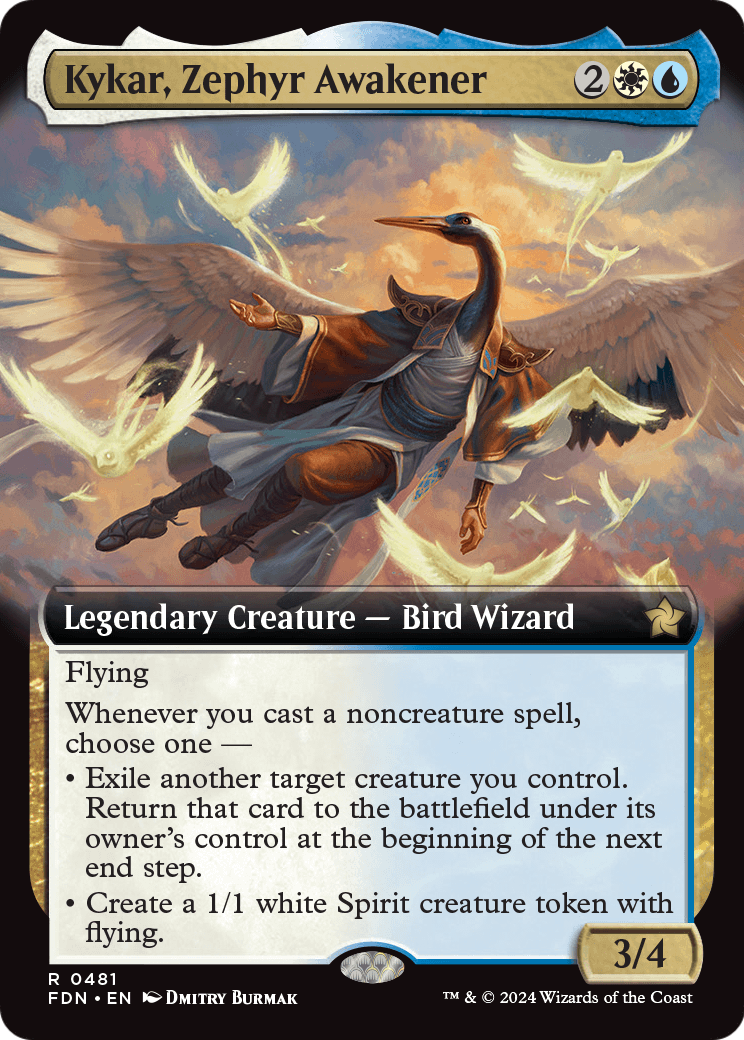 Kykar, Zephyr Awakener (Extended Art) (FDN-481) - Foundations: (Extended Art)