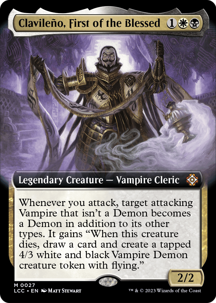 Clavileno, First of the Blessed (Extended Art) (LCC-027) - The Lost Caverns of Ixalan Commander: (Extended Art)