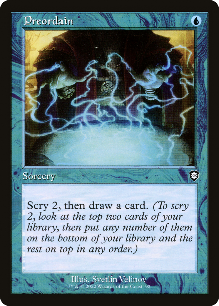 Preordain (Retro Frame) (BRC-092) - The Brothers' War Commander