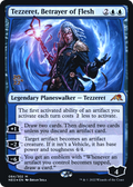 Tezzeret, Betrayer of Flesh (PRE-084) - Kamigawa: Neon Dynasty Promos Foil