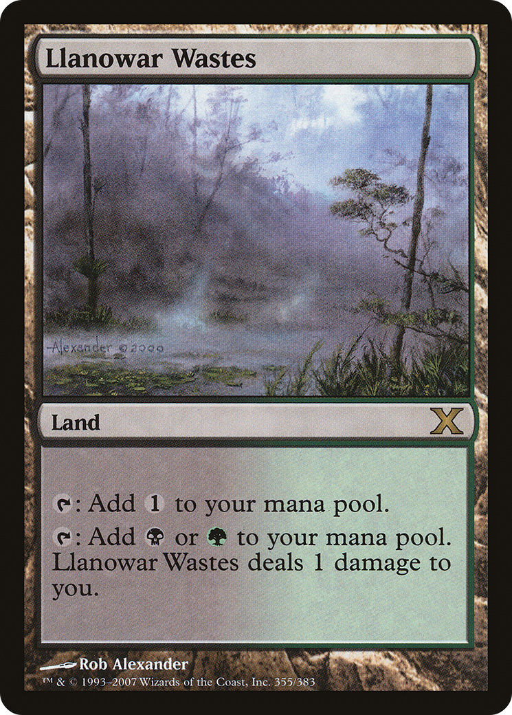 Llanowar Wastes (10E-355) - Tenth Edition