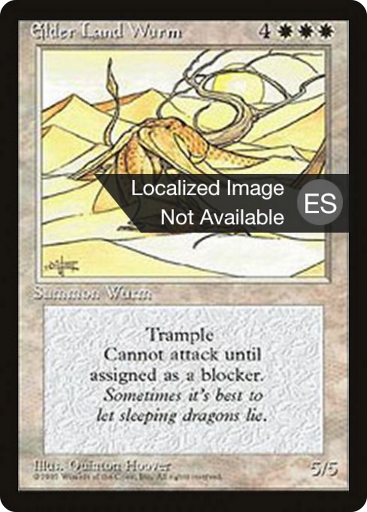 Elder Land Wurm (4BB-) - Fourth Edition Foreign Black Border