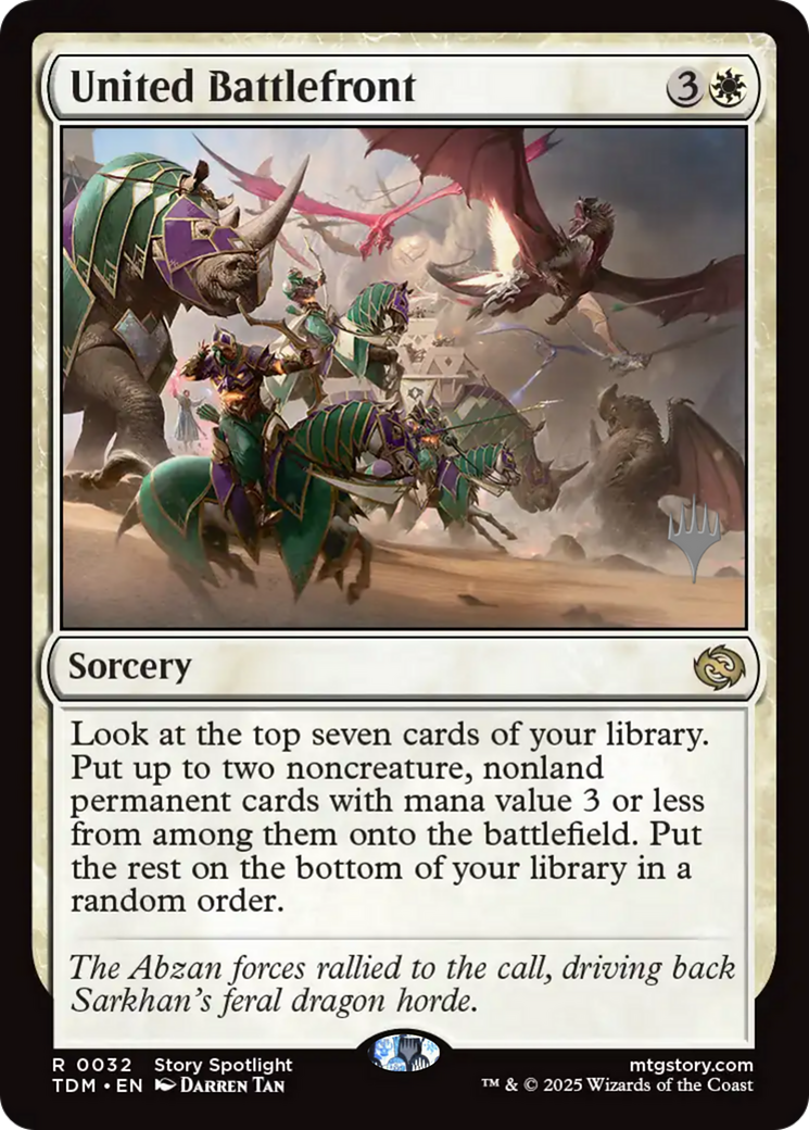 United Battlefront (PPTDM-032) - Promo Pack: Tarkir: Dragonstorm
