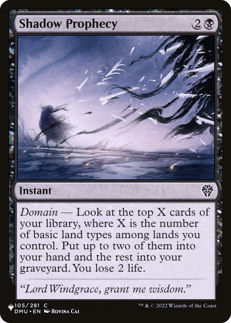 Shadow Prophecy (LIST-105/281) - The List