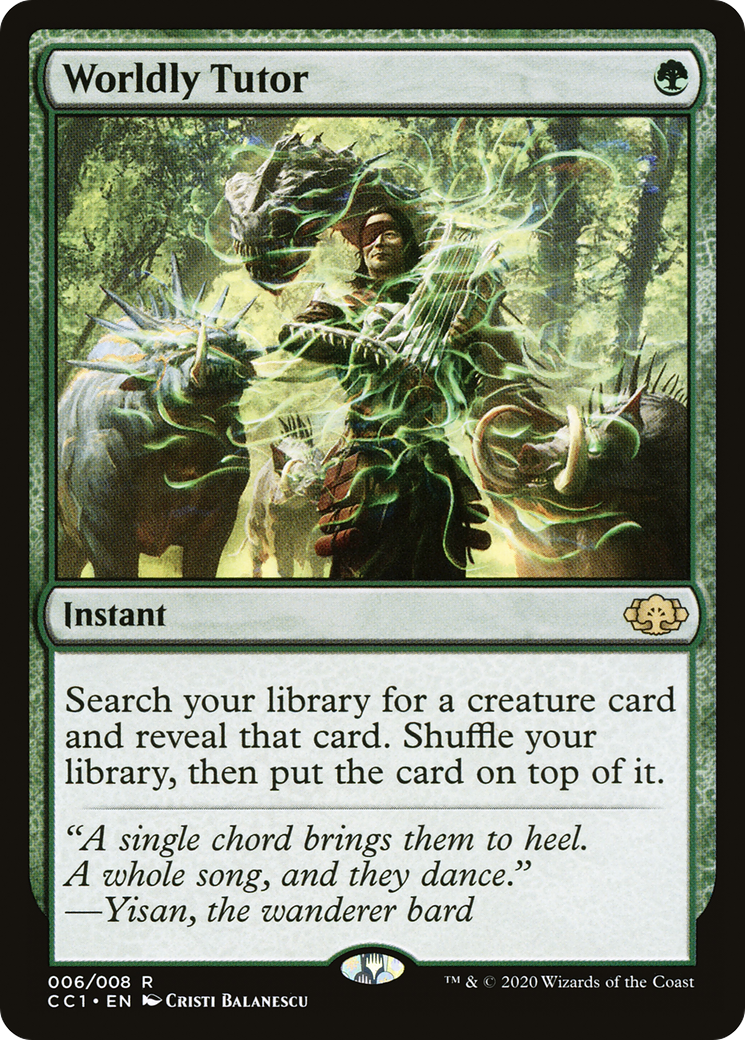 Worldly Tutor (CC1-006) - Commander Collection: Green