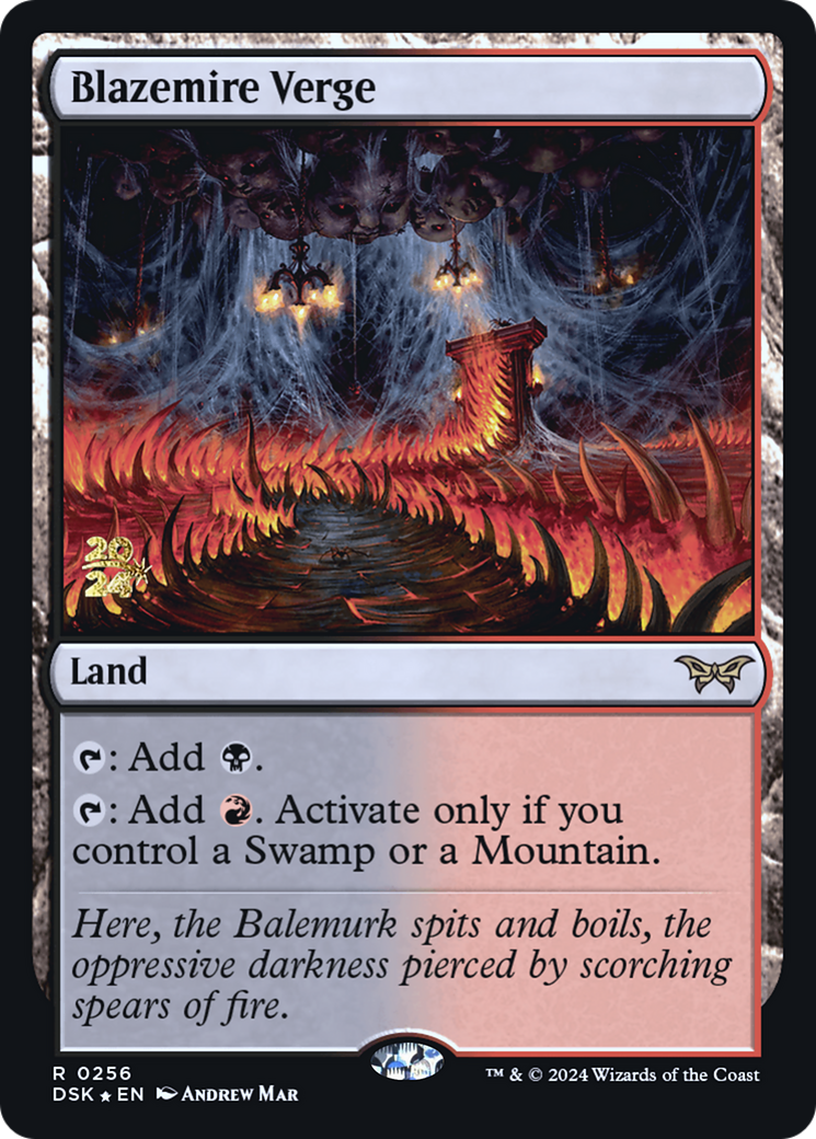 Blazemire Verge (PRE-256) - Duskmourn: House of Horror Promos Foil