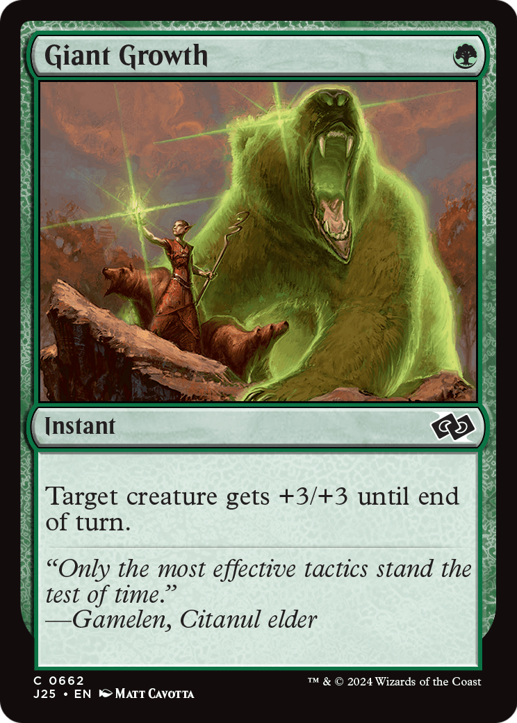 Giant Growth (J25-662) - Foundations Jumpstart Foil