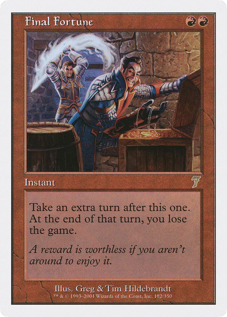 Final Fortune (7ED-182) - 7th Edition Foil
