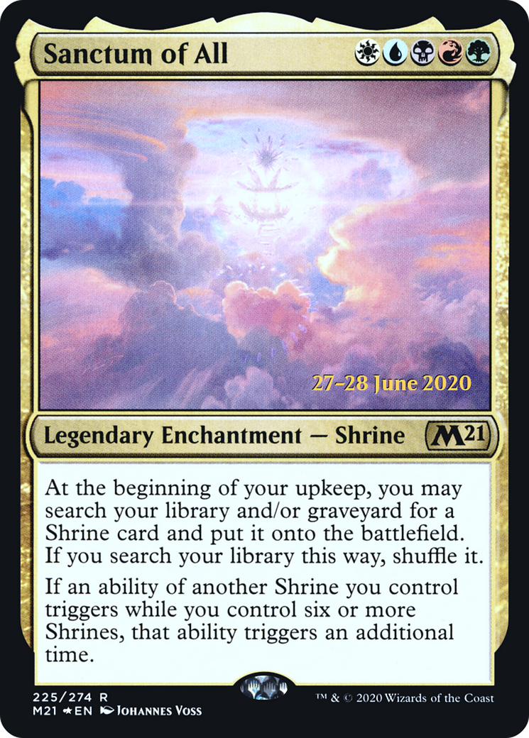 Sanctum of All (PRE-225S) - Core Set 2021 Promos Foil