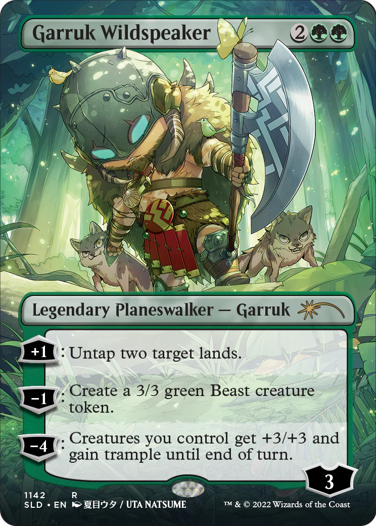Garruk Wildspeaker (Borderless) (SLD-1142) - Secret Lair Drop