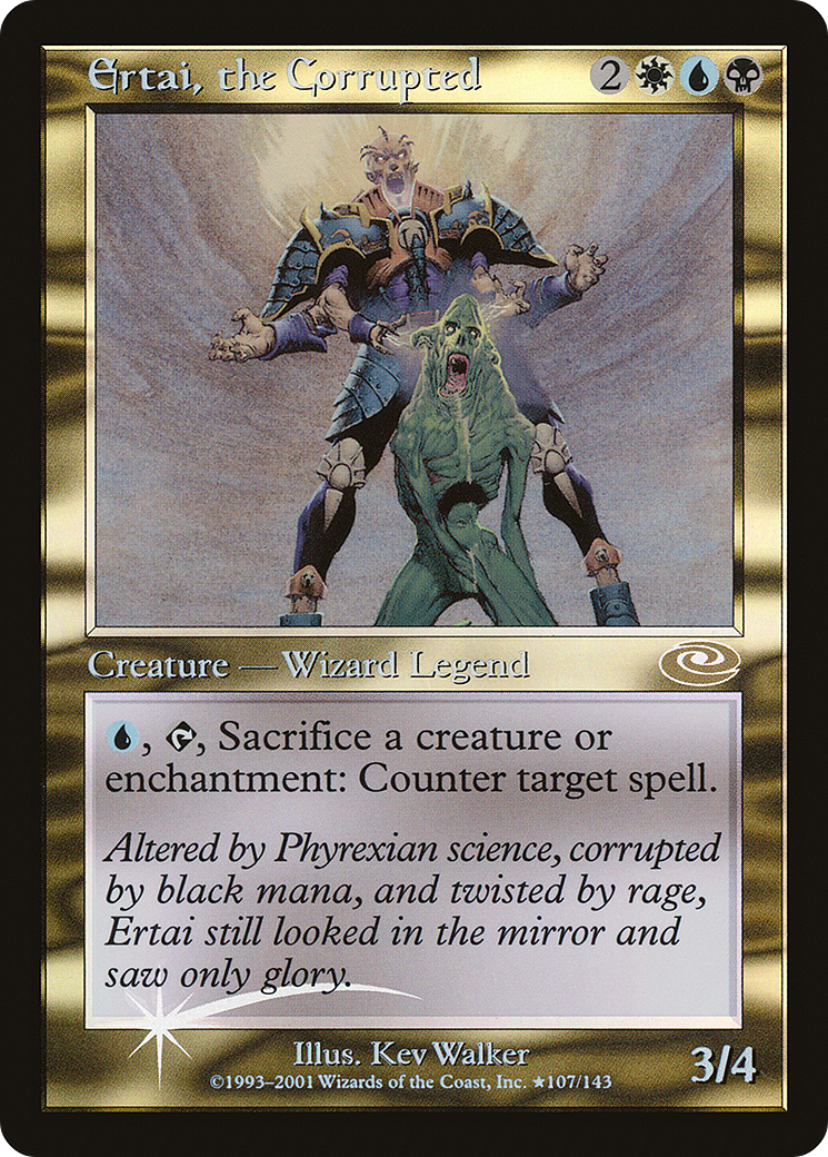 Ertai, the Corrupted (Alt. Art Foil) (PLS-107) - Planeshift Foil