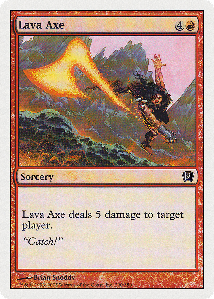 Lava Axe (9ED-200) - 9th Edition Foil